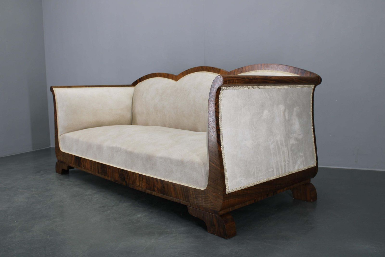 1930s Restored Art Deco Sofa, Czechoslovakia photo 4379.0