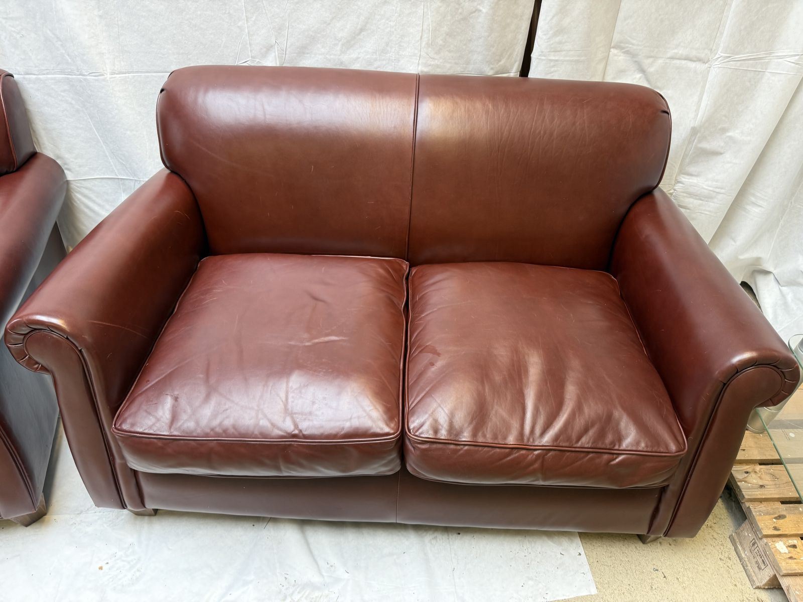 Laura Ashley Leather Exmoor Sofas photo furniture