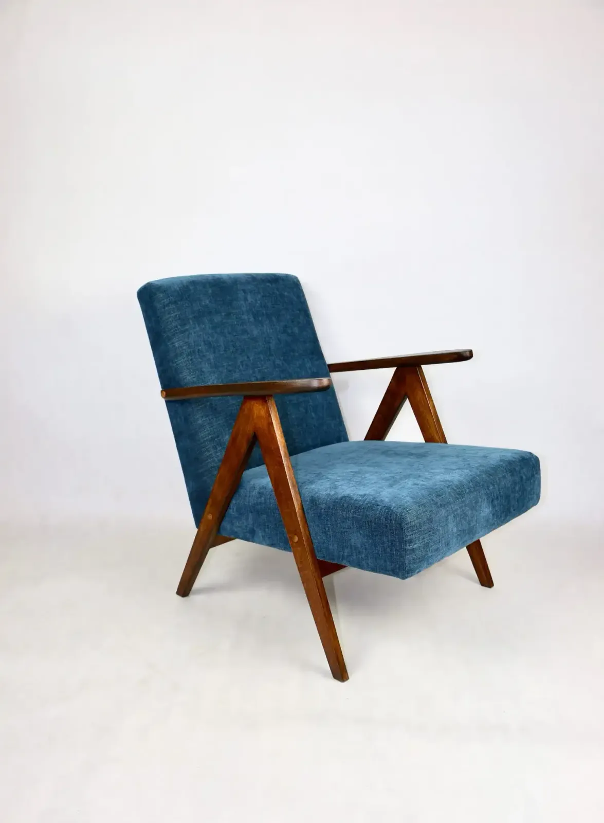 Vintage Armchair Classic Like Var Gray   Blue Jeans