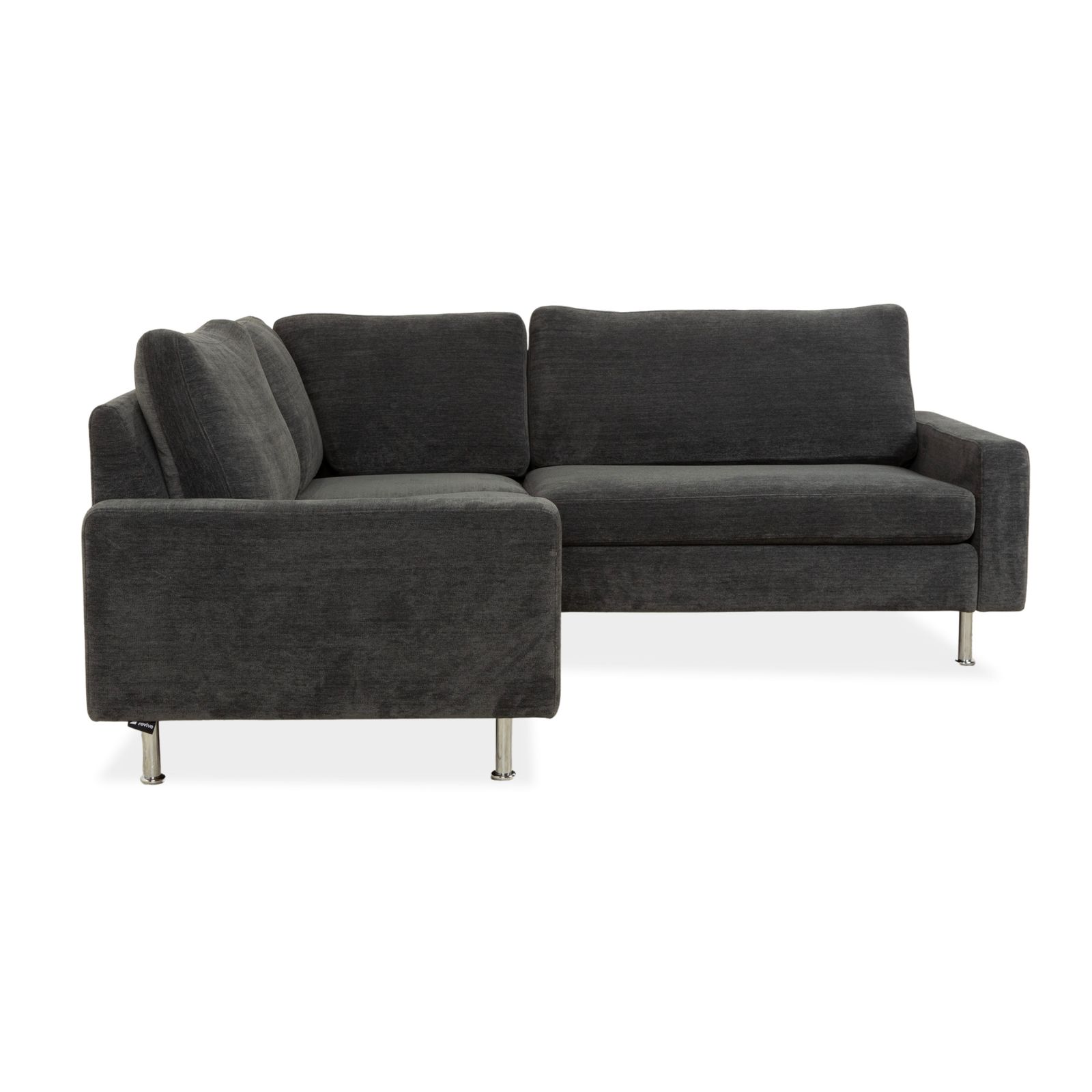 Cor Conseta Fabric Corner Sofa Grey Blue photo vintage