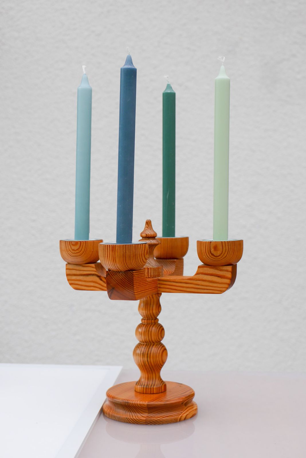 Rustic Wooden Candleholder By Jan Johnsson For Smålandsslöjd, Sweden, 1975 photo 425.0