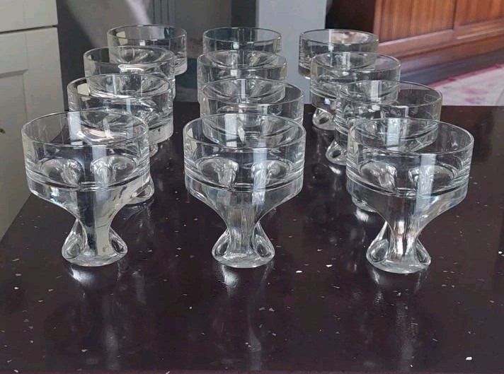 Home Decor Set Of 12 Kristall Krisla Design Taddei Sistini Whiskey Glasses '60 photo