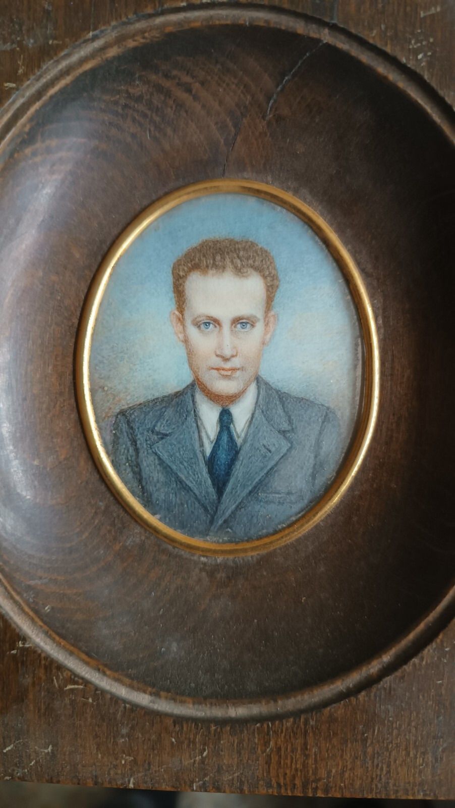 Three Painted Miniatures Portraits Italian School photo vinterior