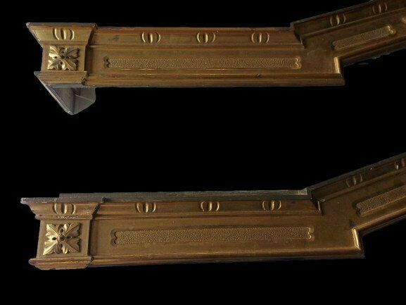 Pair Of Valances Woodwork In Carved And Gilded Wood, Northern Italy Xixth Century photo Home Fixtures