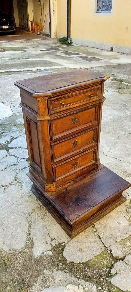Antique Kneeler With 4 Drawers, Italy, Early 18th Century photo for sale