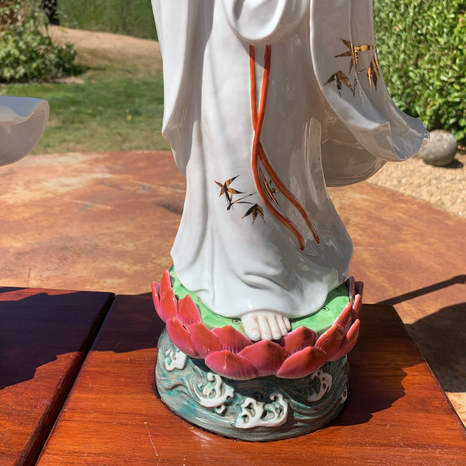 Hollywood Regency Mid Century Modern Vintage Chinoiserie Lamps In Porcelain photo buy