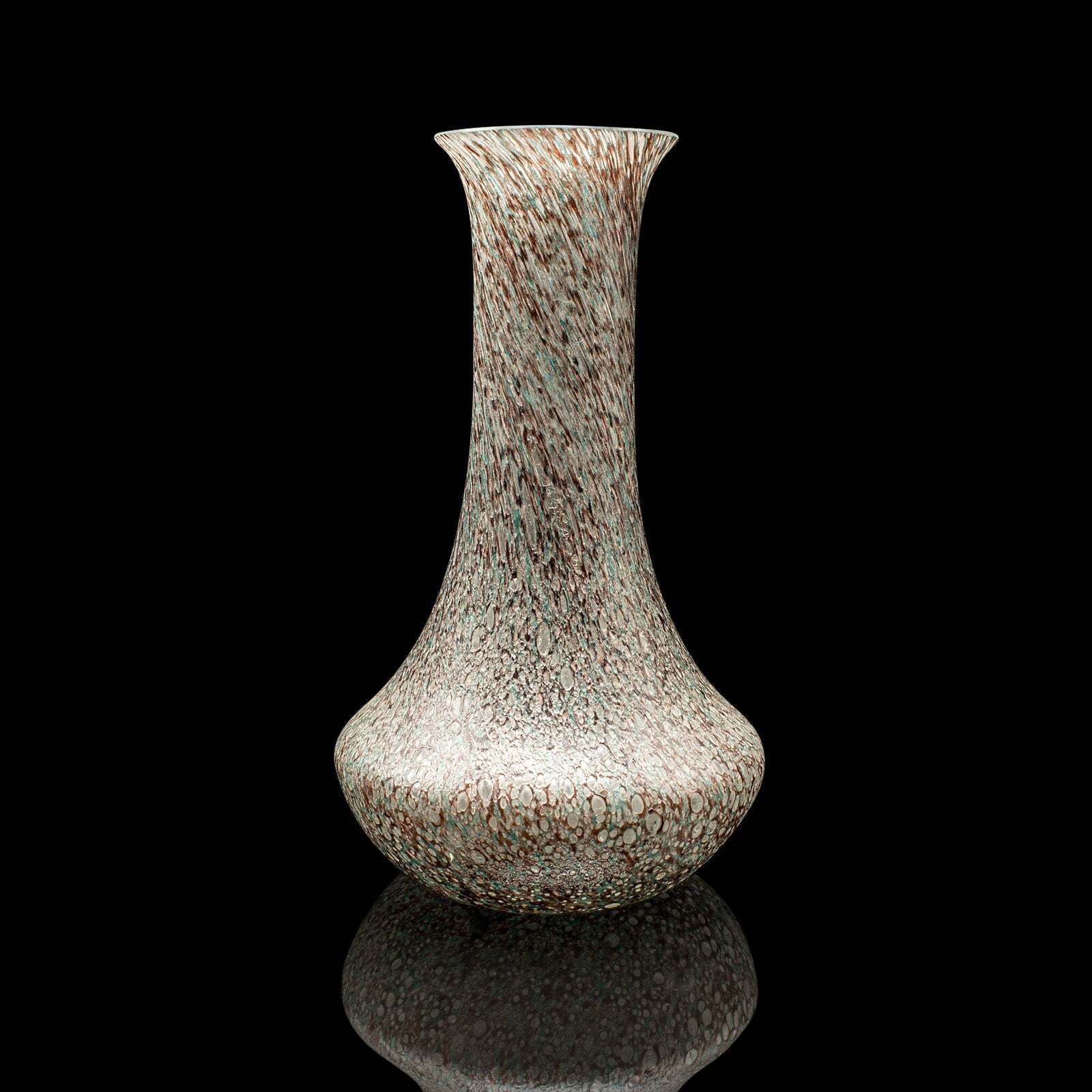 Vintage Flower Vase, Scottish, Art Glass, Display, Tear Drop Posy Sleeve, C.1980 photo Home Decor