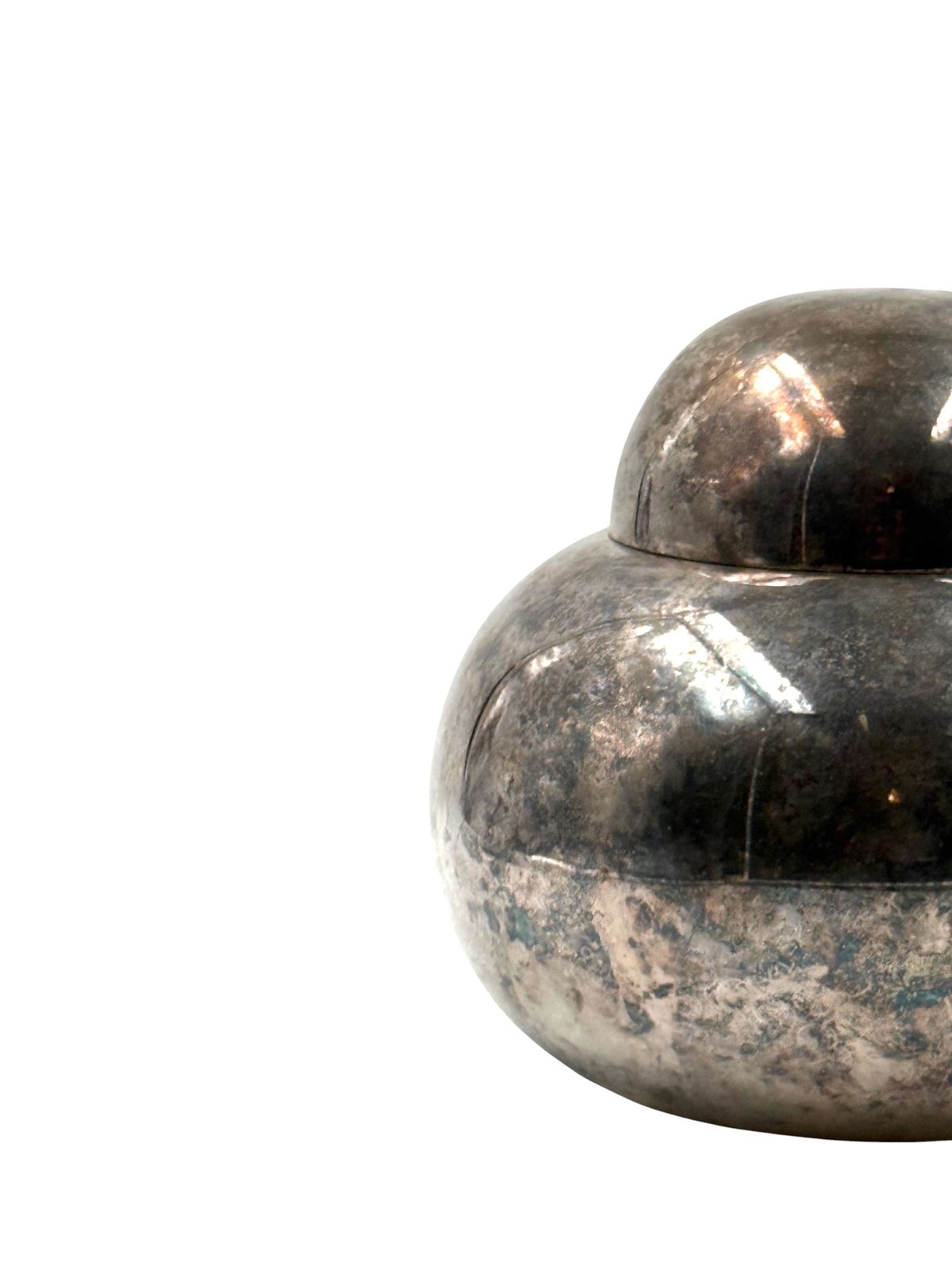 Mid Century Modern Silver Plated Ice Bucket, Teghini Firenze Italy 1970s photo Home Decor