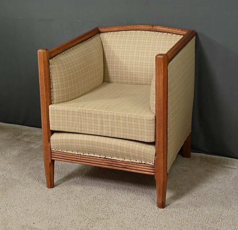 2010.0 Art Deco Beech Armchair – 1930 photo