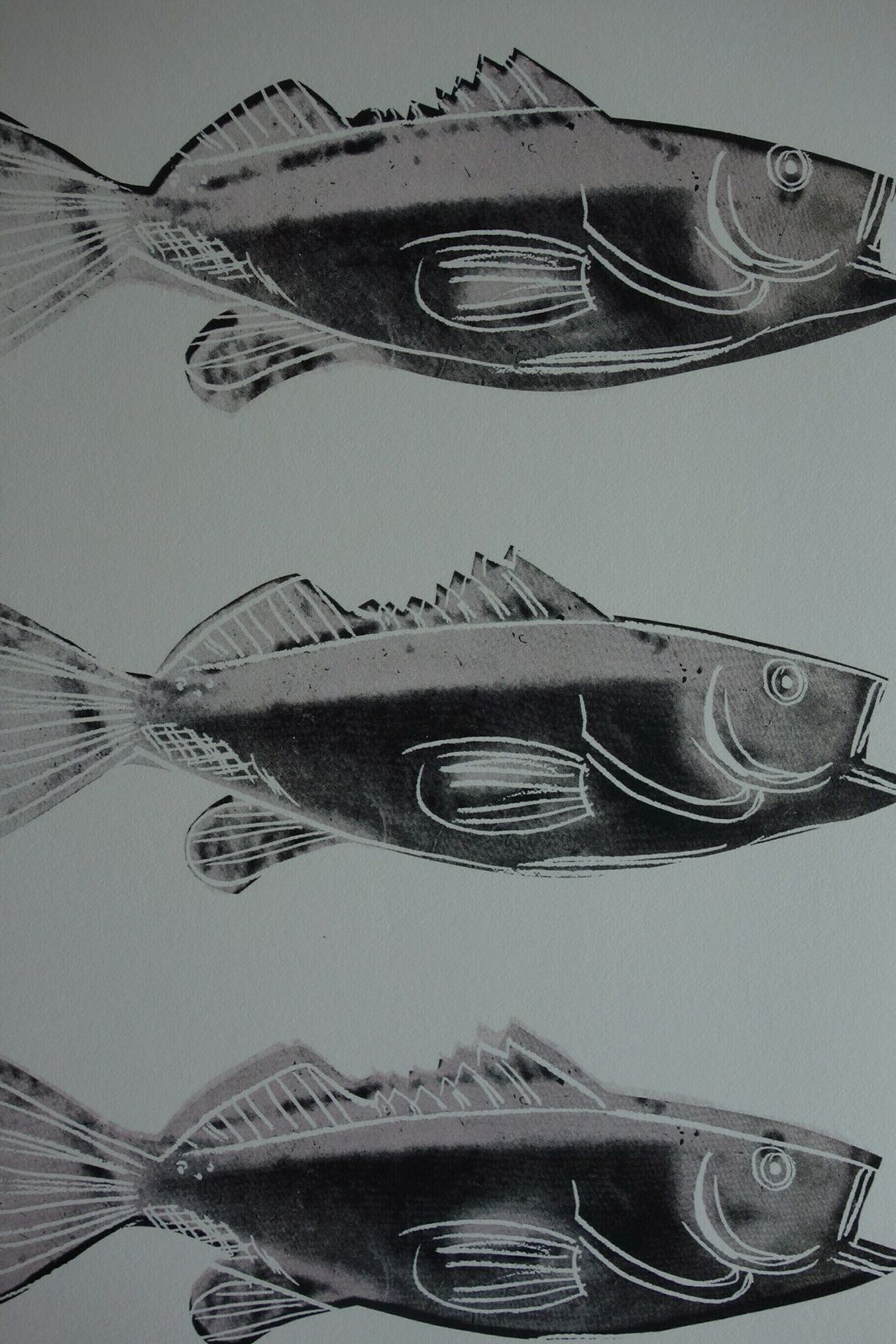 Fine Andy Warhol Pop Art Print   Fish, Signed & Stamped With Estate Stamp photo furniture