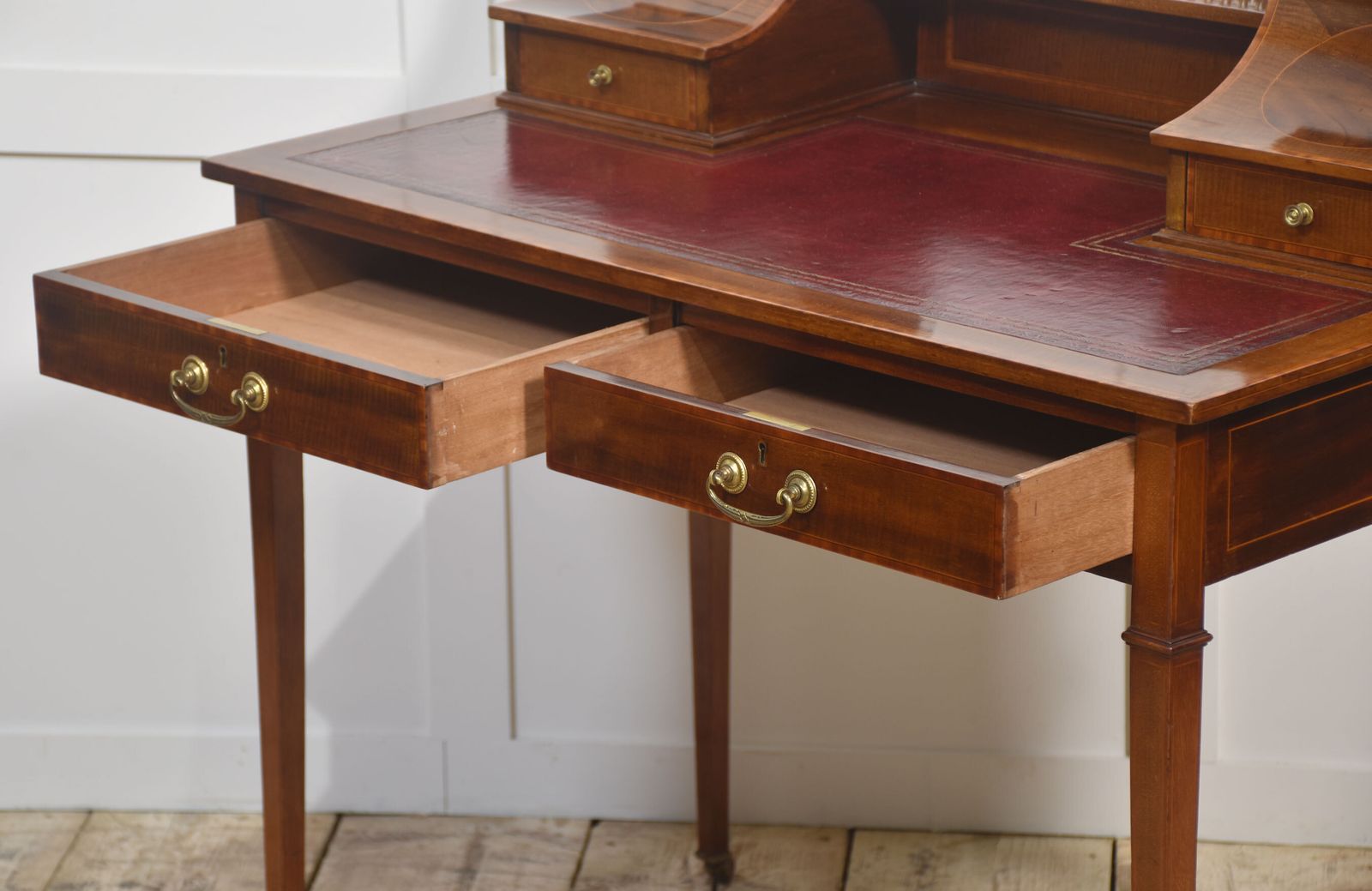 Mahogany Writing Desk With Satinwood Inlay photo furniture