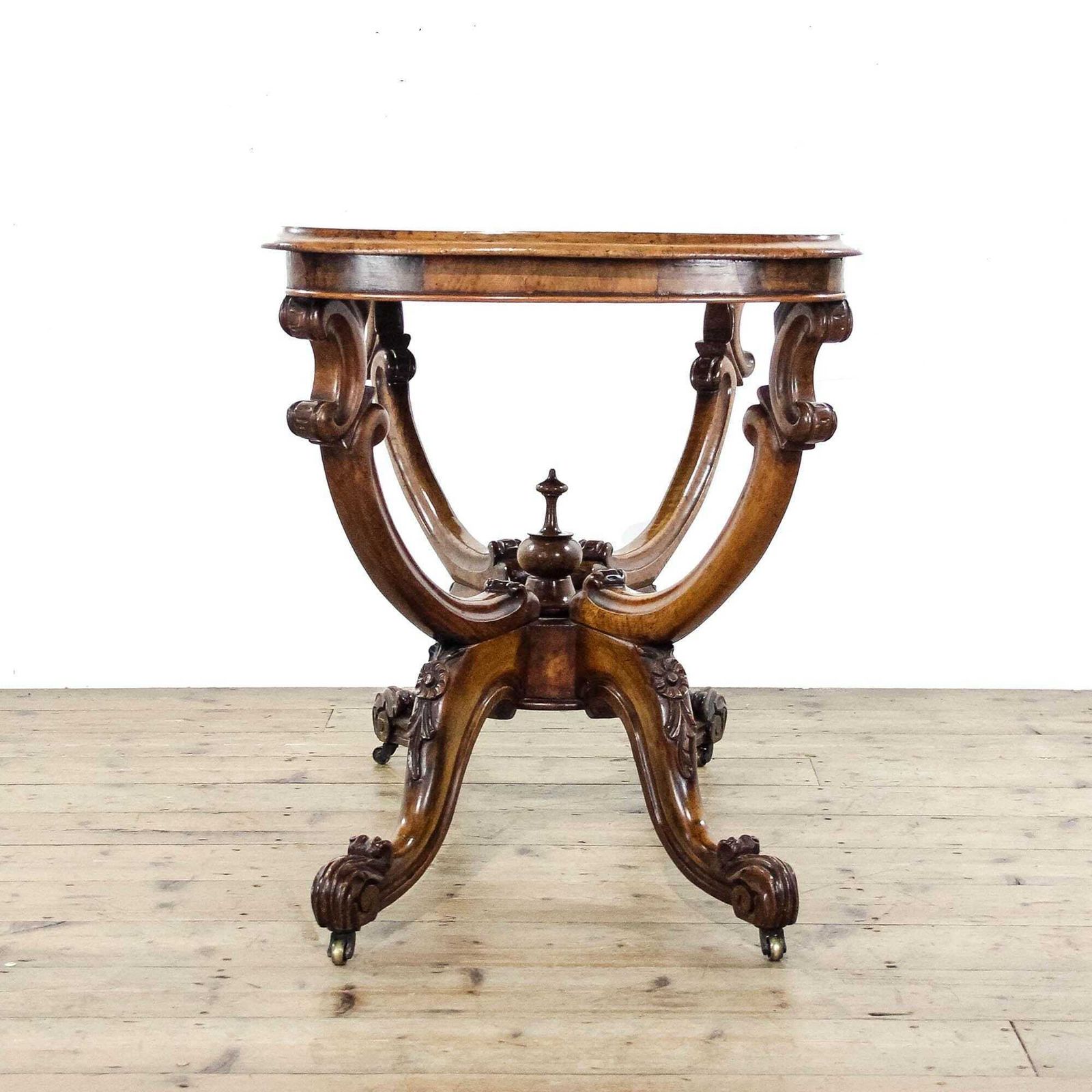 Antique Victorian Walnut Serpentine Centre Table | Antique Furniture | Edwardian Antiques | Centre Table | Tables photo Furniture