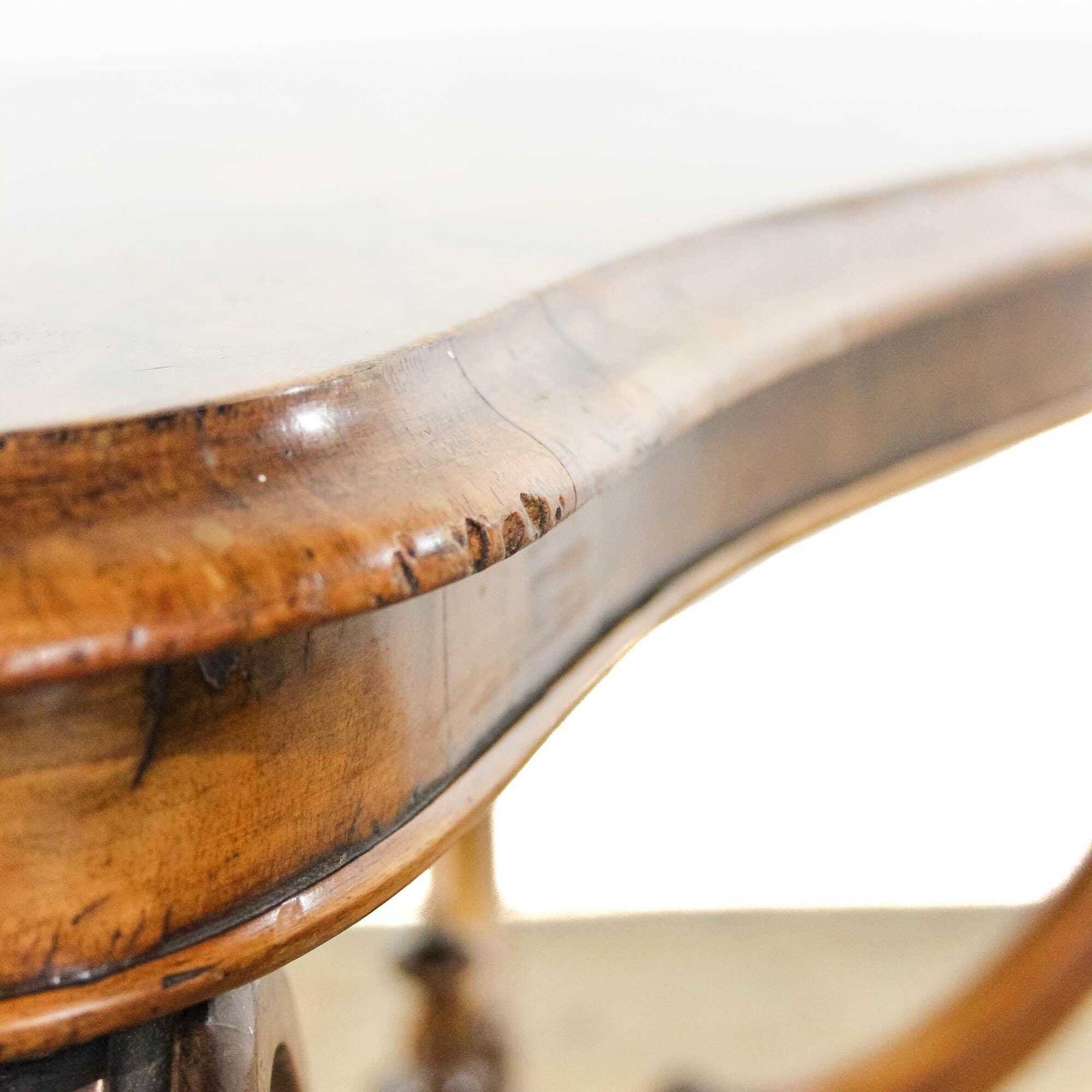 photo furniture Antique Victorian Walnut Serpentine Centre Table | Antique Furniture | Edwardian Antiques | Centre Table | Tables