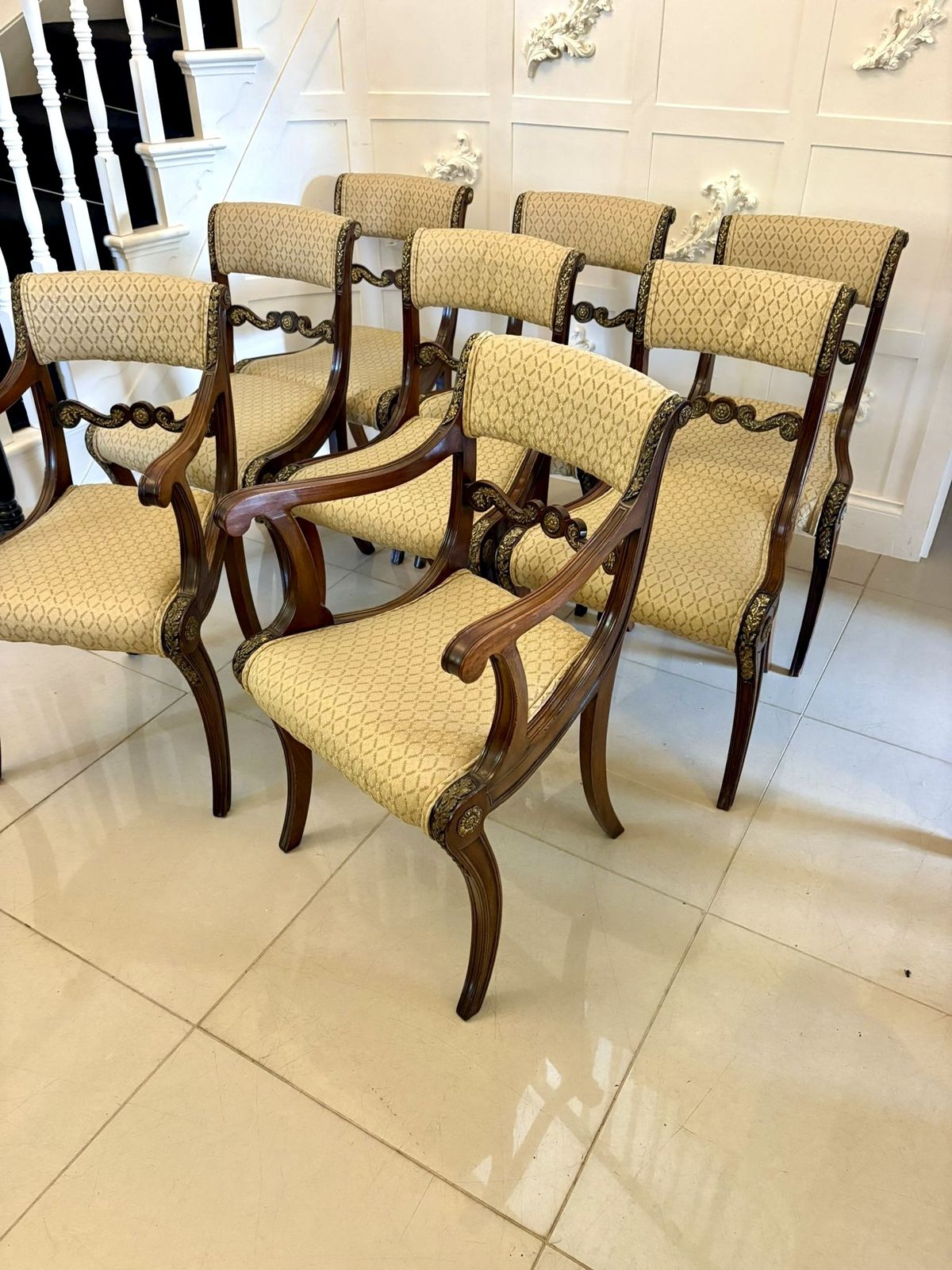 Exhibition Quality Set Of Eight Antique 19th Centry Mahogany Dining Chairs photo for sale