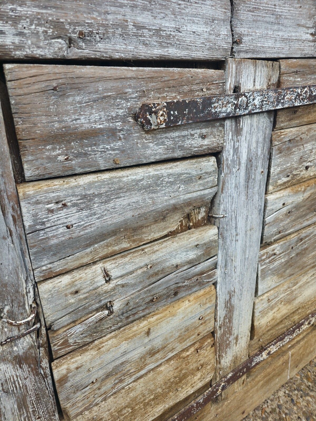 photo buy Pair Vintage Wabi Sabi French Wooden Barn Stable Doors