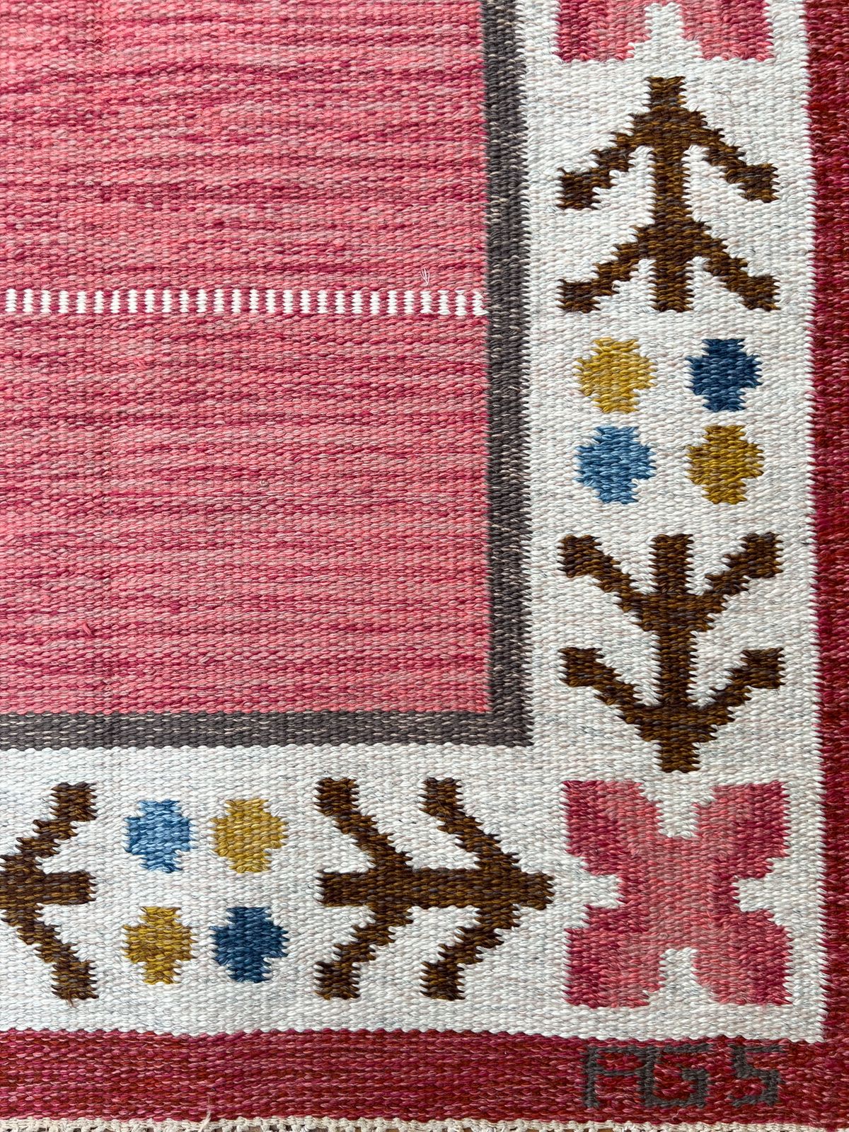 1950's Swedish Flatweave By Anna Greta Sjöqvist photo vinterior