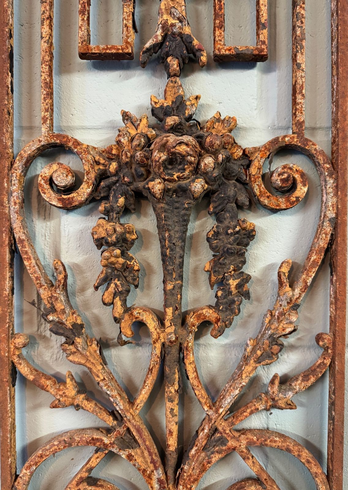 19th Century French Cast Iron Decorative Balustrade Panel photo for sale