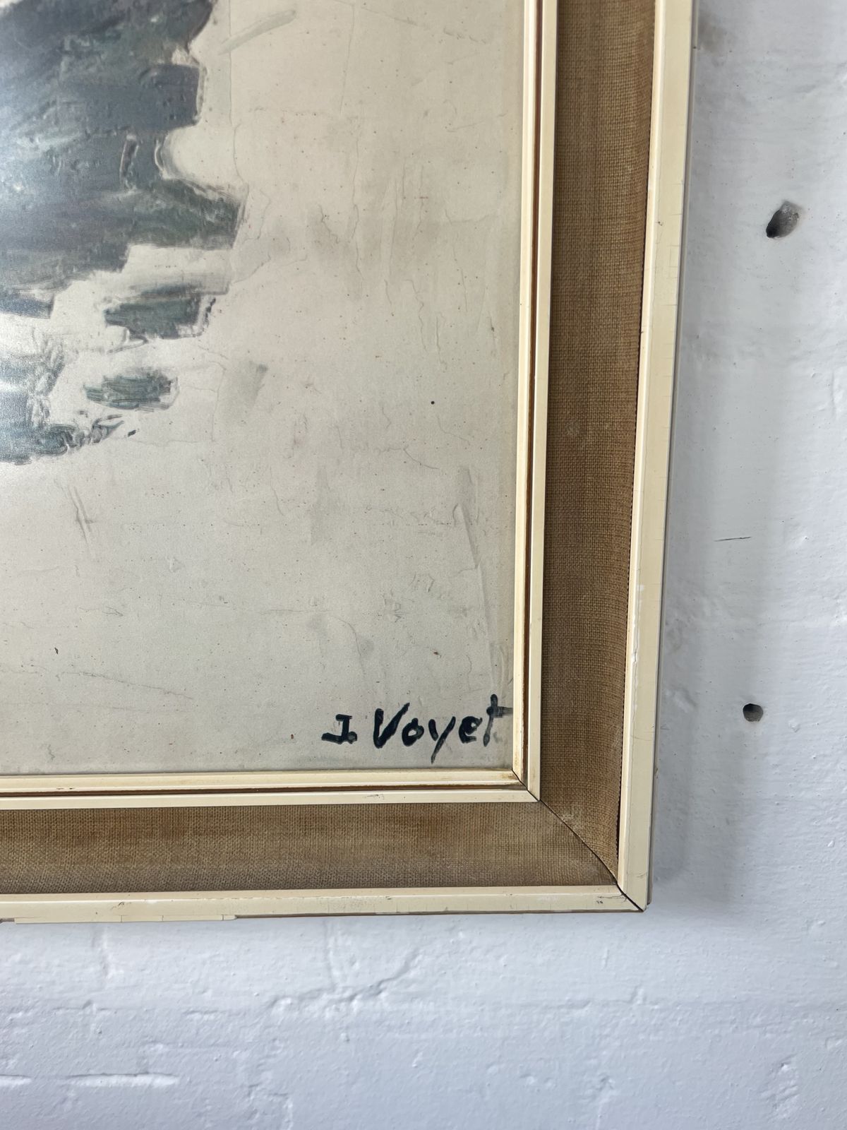 Jacques Voyet Print “Les Bateaux” | Framed French Artwork | Mid Century Elegance photo vinterior