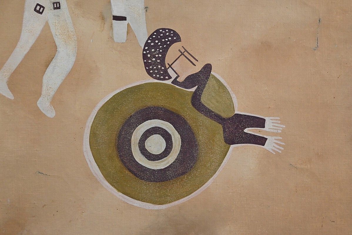 Art Tassili Rock Painting Signed G. Le Poitevin – 1960 photo