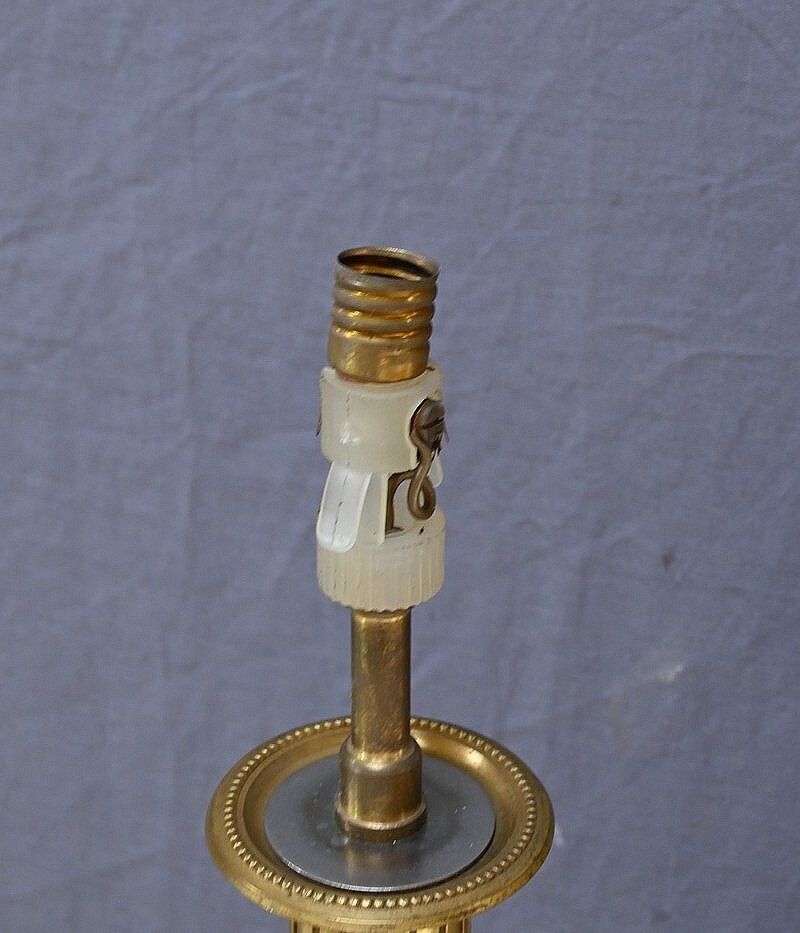 photo for sale Pair Of Bronze Wall Lights, Louis XVI Style – Late 19th Century