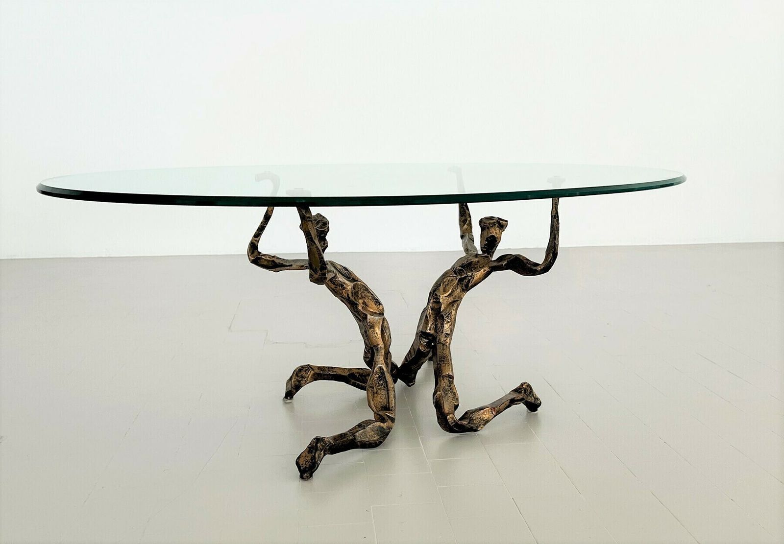 Salvino Marsura Trinidad Brutalist Coffee Table In Bronze, 1960