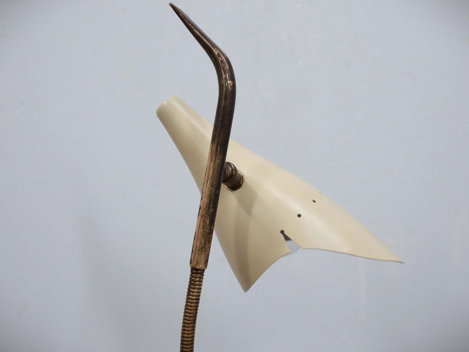 Oscar Torlasco For Lumen Rare 1950s Italian Table Lamp In Brass And Marble photo 1315.0