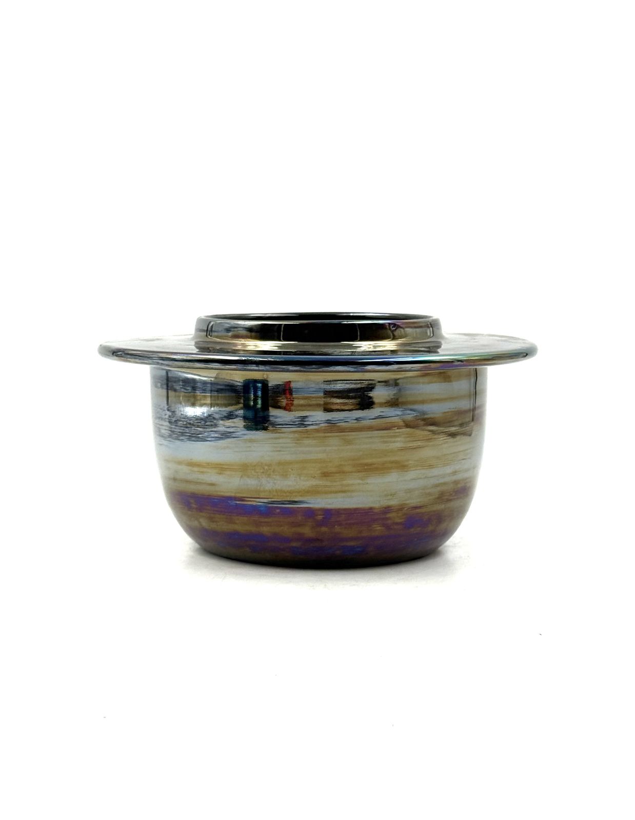 Mid Century Modern Iridescent Ceramic, Paoli Italy 1970s photo 300.0