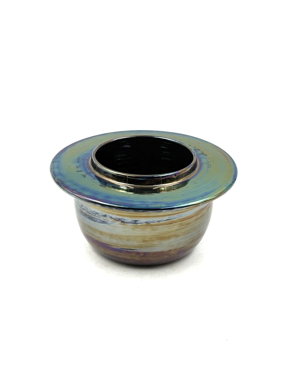 photo furniture Mid Century Modern Iridescent Ceramic, Paoli Italy 1970s