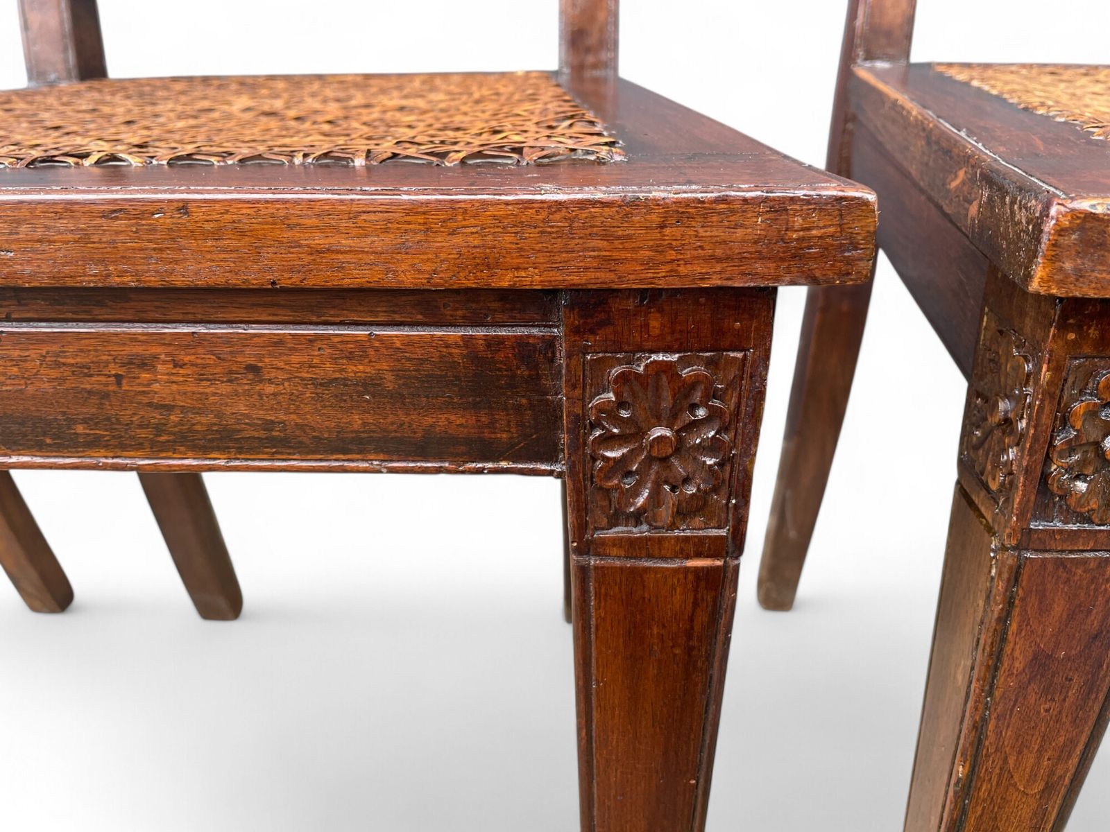 photo furniture Set Of Six Walnut Chairs, Louis XVI Period