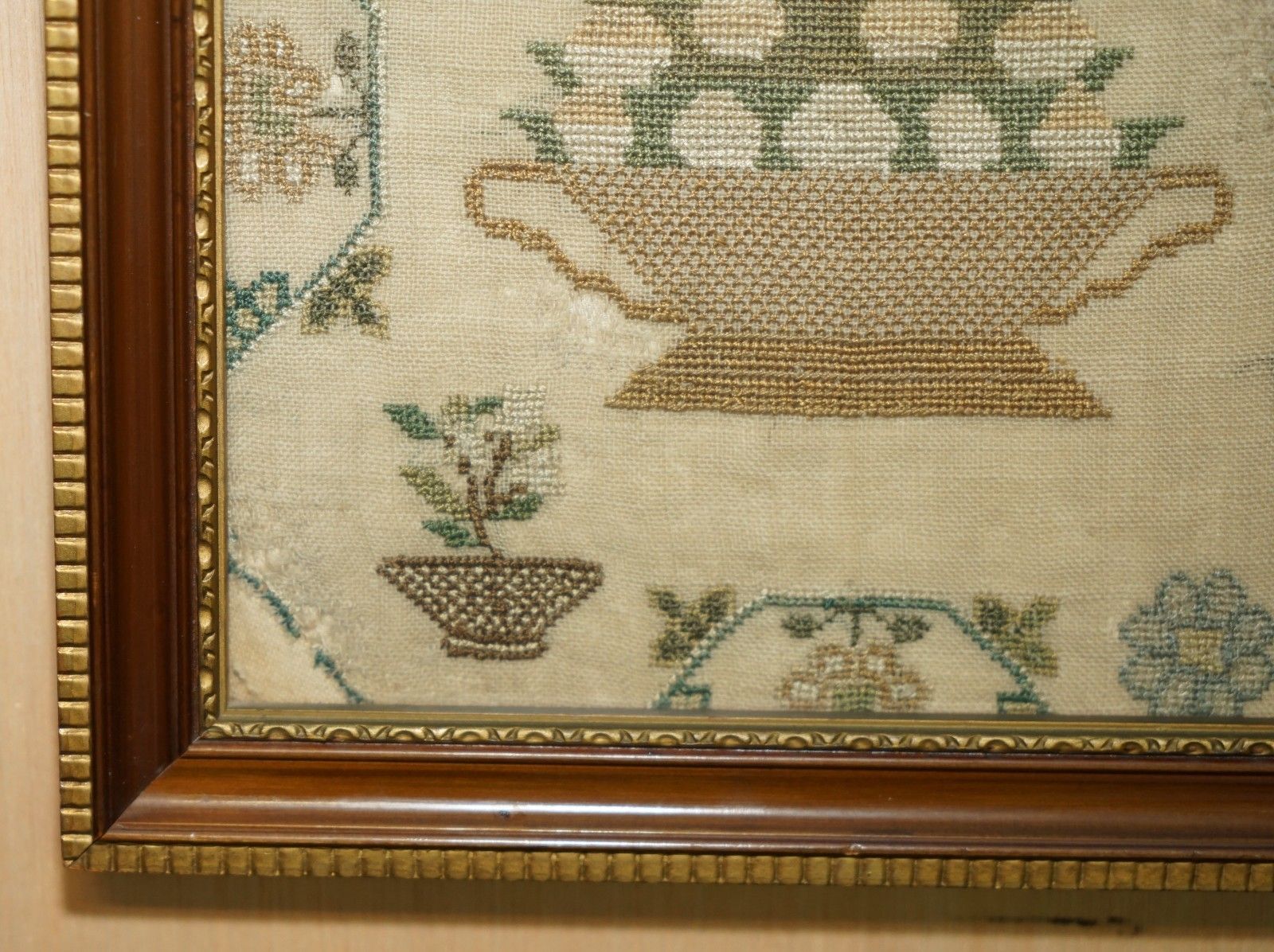 1450.0 Antique 1831 Original William IV Needlework Sampler Depicting A Verse On Youth photo