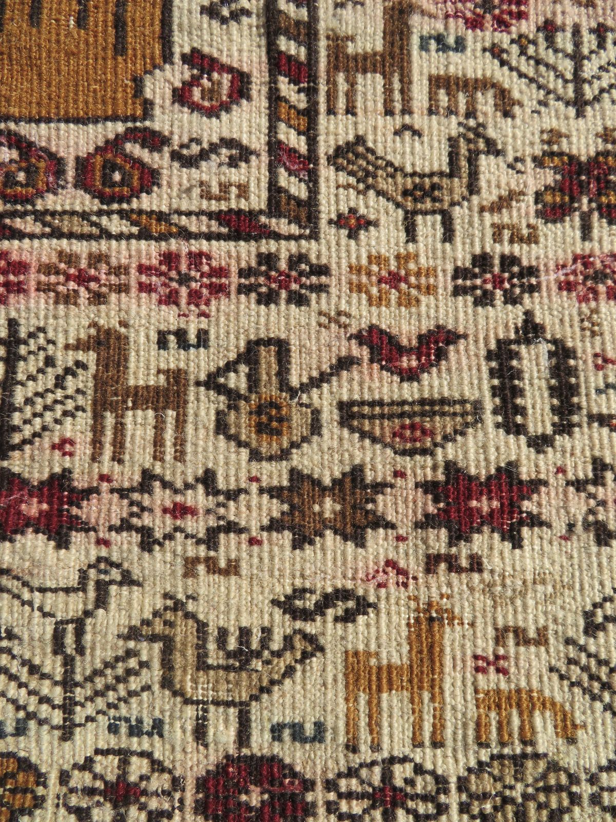 photo buy Unusual Old Afghan Baluch Prayer Rug. 107cm X 74cm.