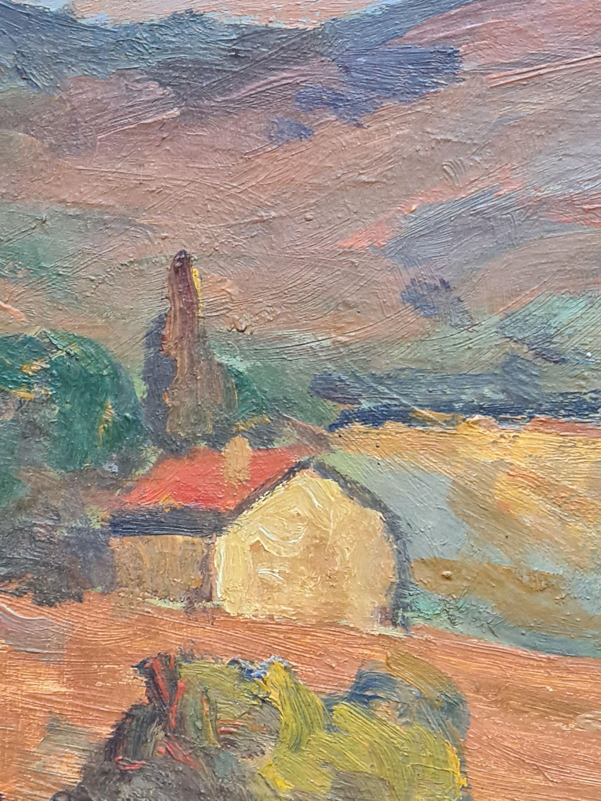 Fauvist Landscape Signed Paul Guillaume1900s photo Art
