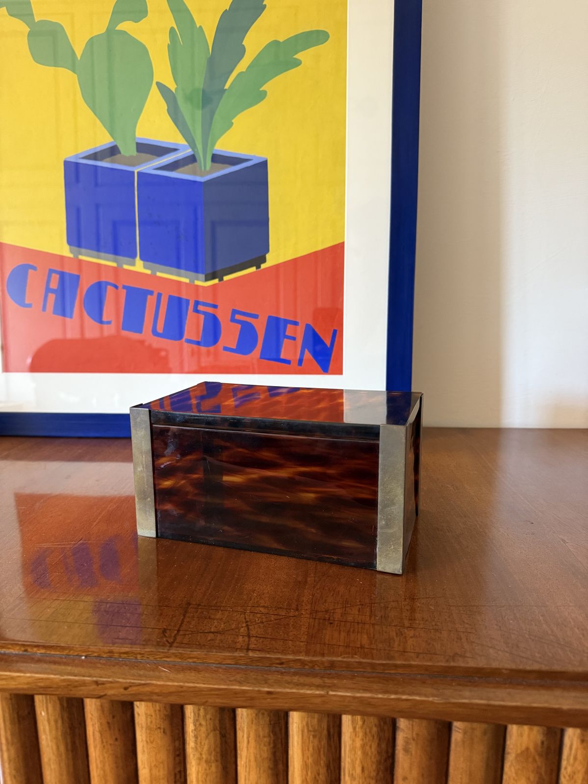 Mid Century Modern Lucite And Brass Jewelry Box, Italy 1970s photo buy