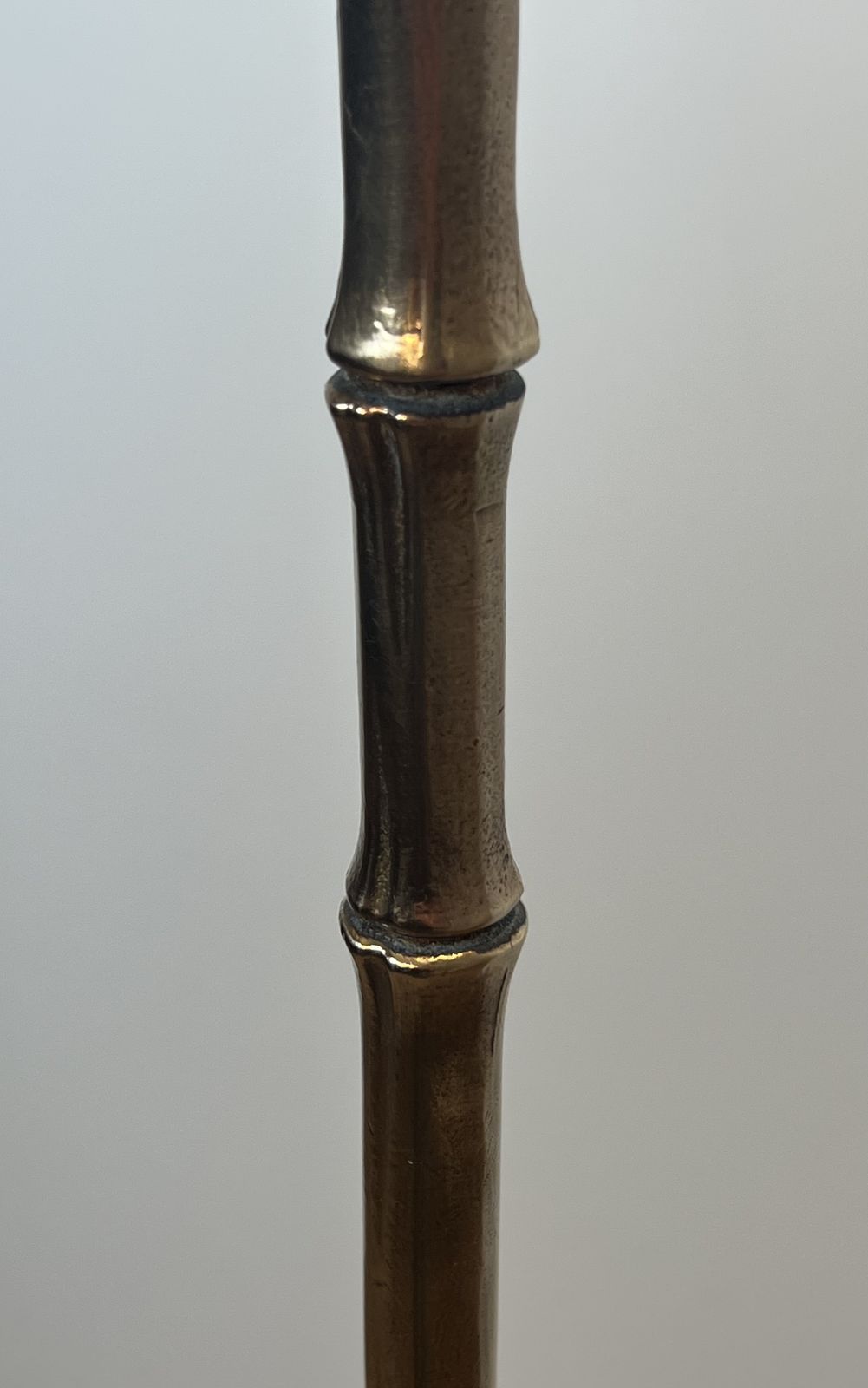 Pair Of Faux Bamboo Bronze Floor Lamps From Maison Baguès photo buy