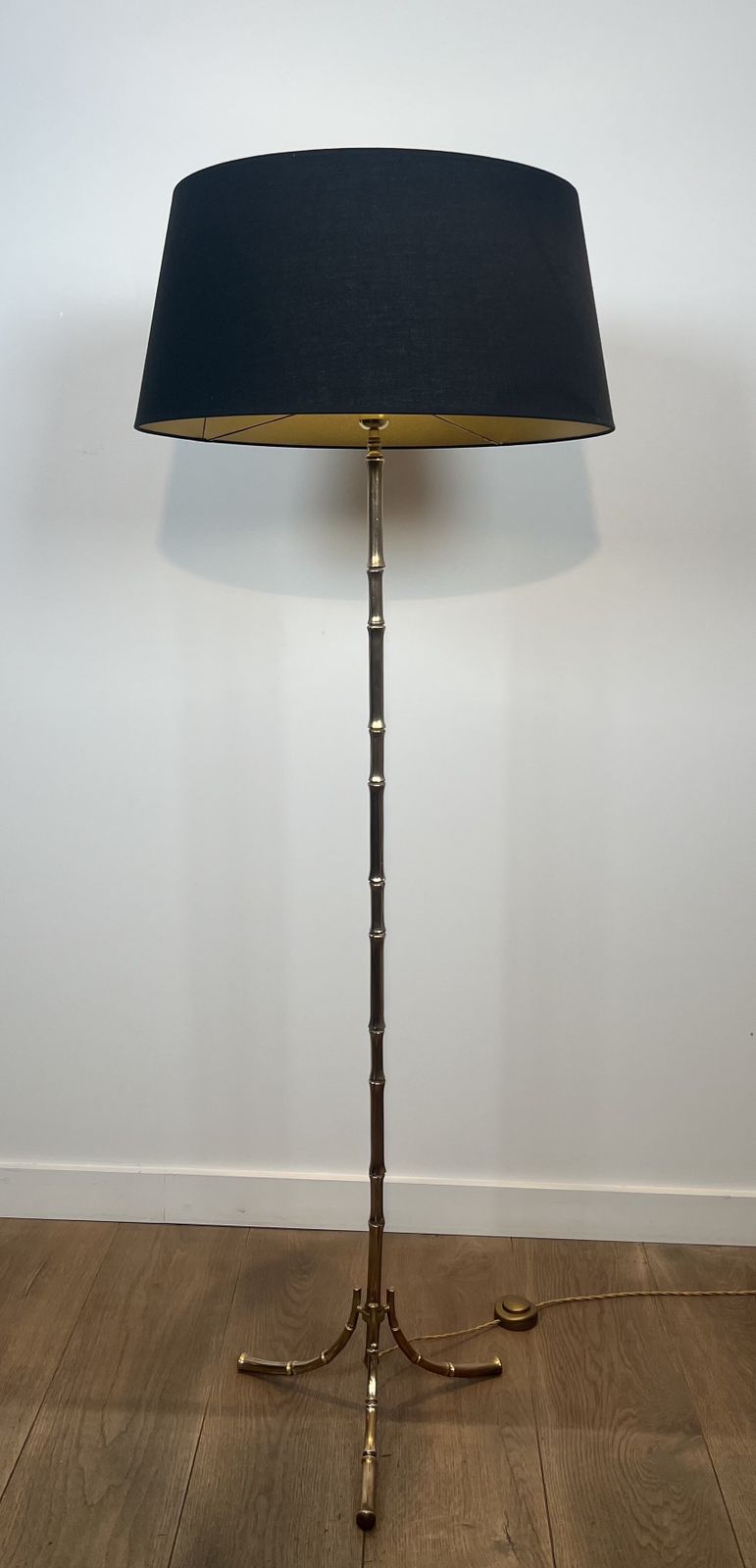 5900.0 Pair Of Faux Bamboo Bronze Floor Lamps From Maison Baguès photo
