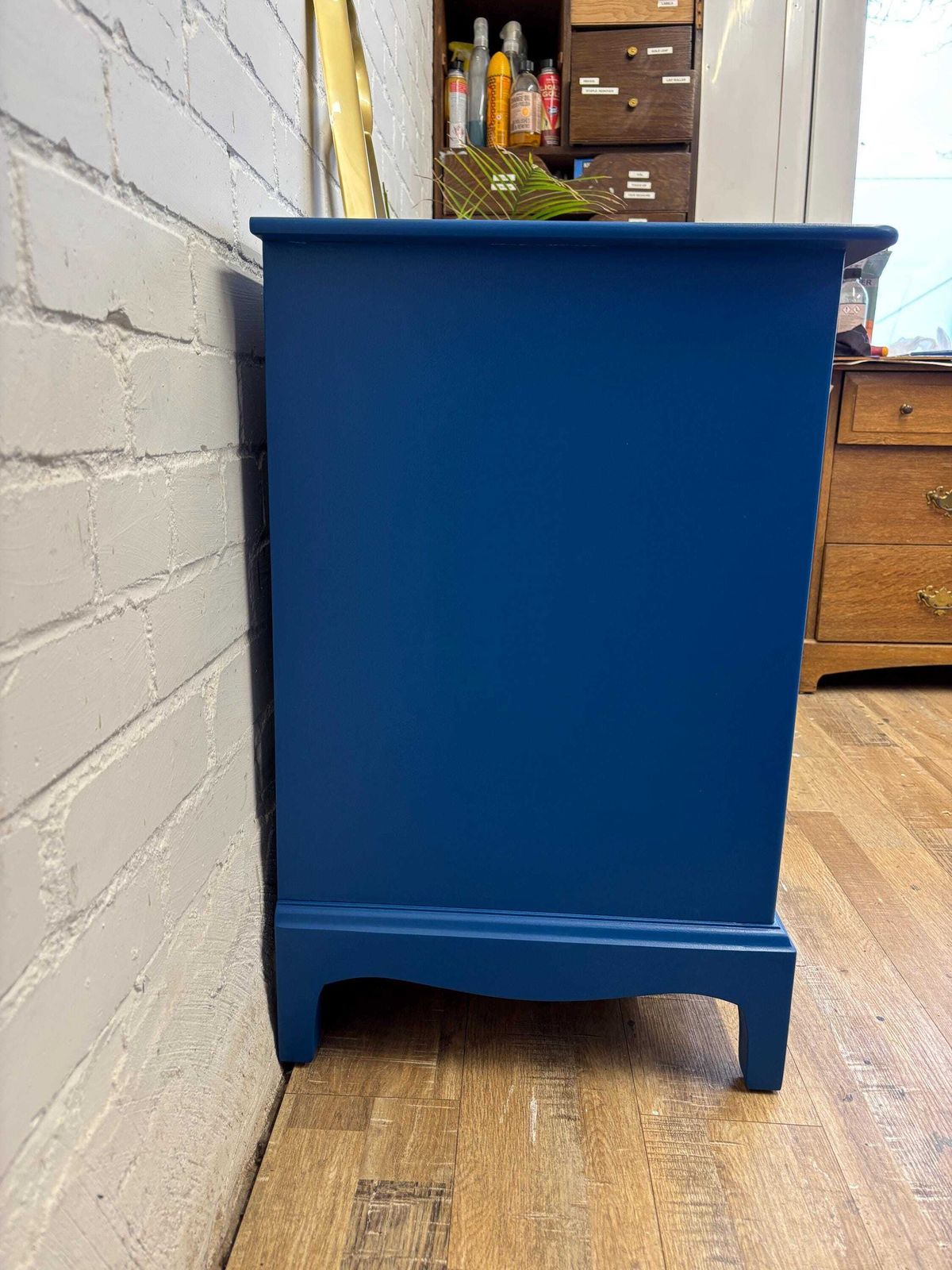 Stag Minstrel 3 Over 2 Chest Of Drawers Painted Blue photo 495.0