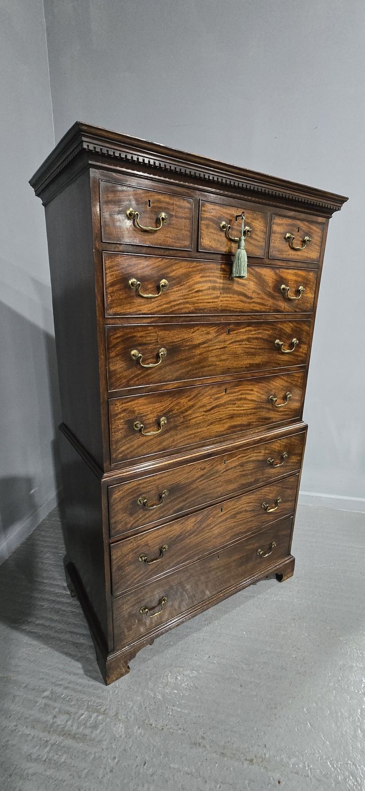 Super Georgian Mahogany Chest On Chest Of Drawers photo furniture