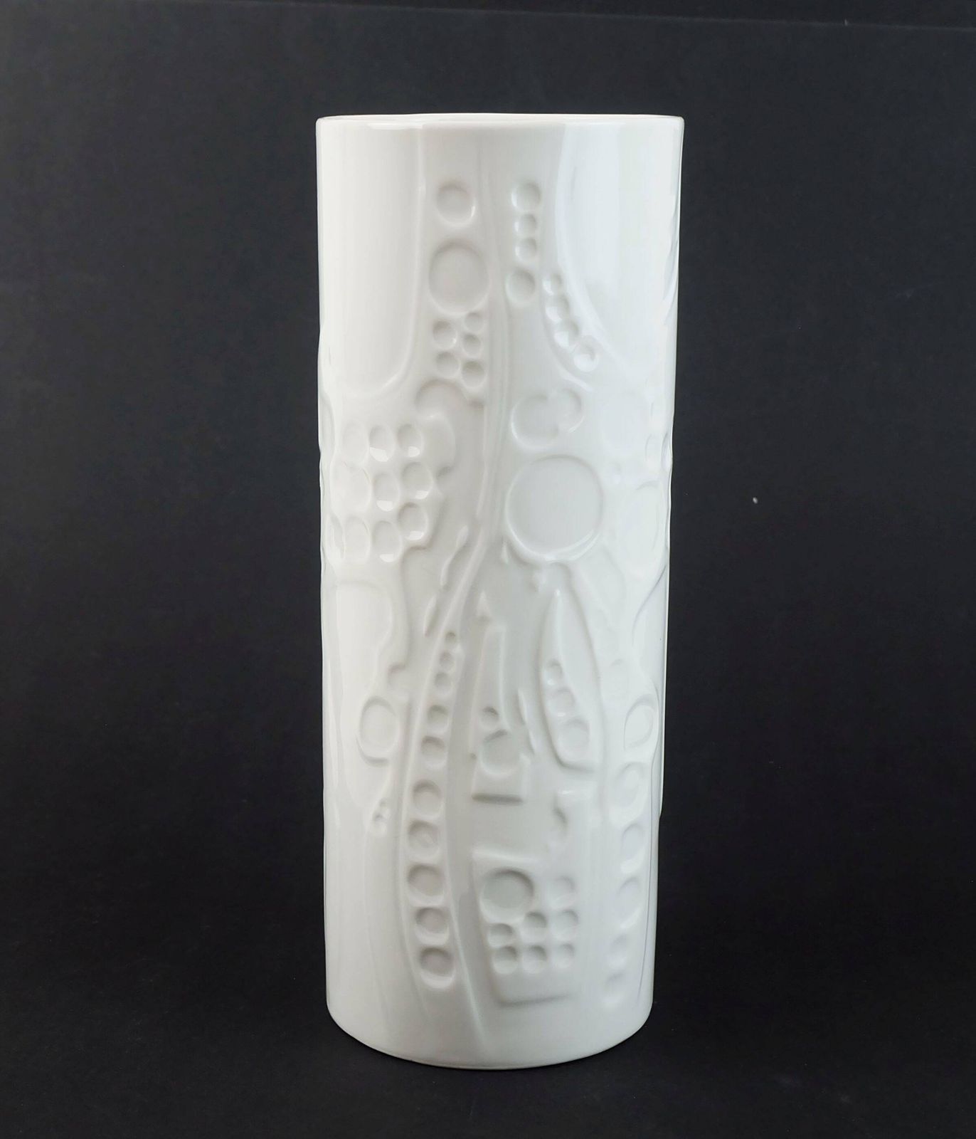 Large Vase By Gerold Porzellan Op Art Abstract Relief Decor 1960s/1970 photo vinterior