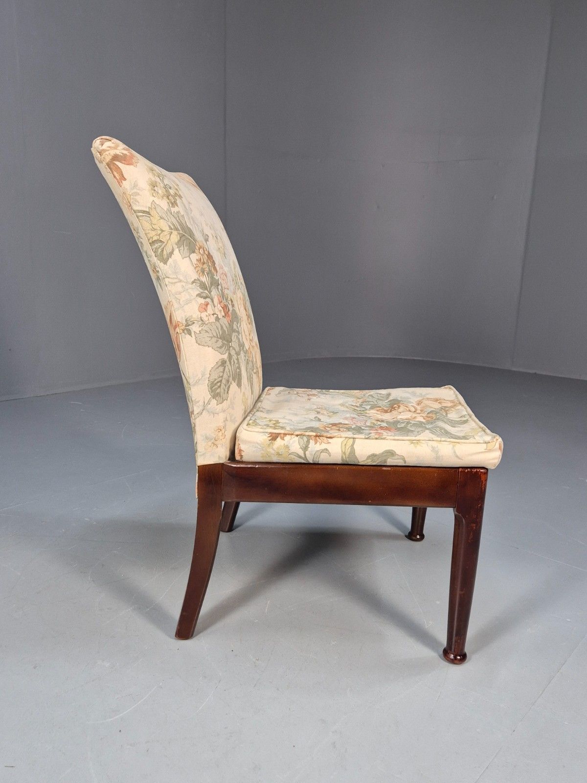 Vintage Parker Knoll  Pk747  Cocktail Chair Floral Upholstery 1960s Eb9963 Mnor photo vintage