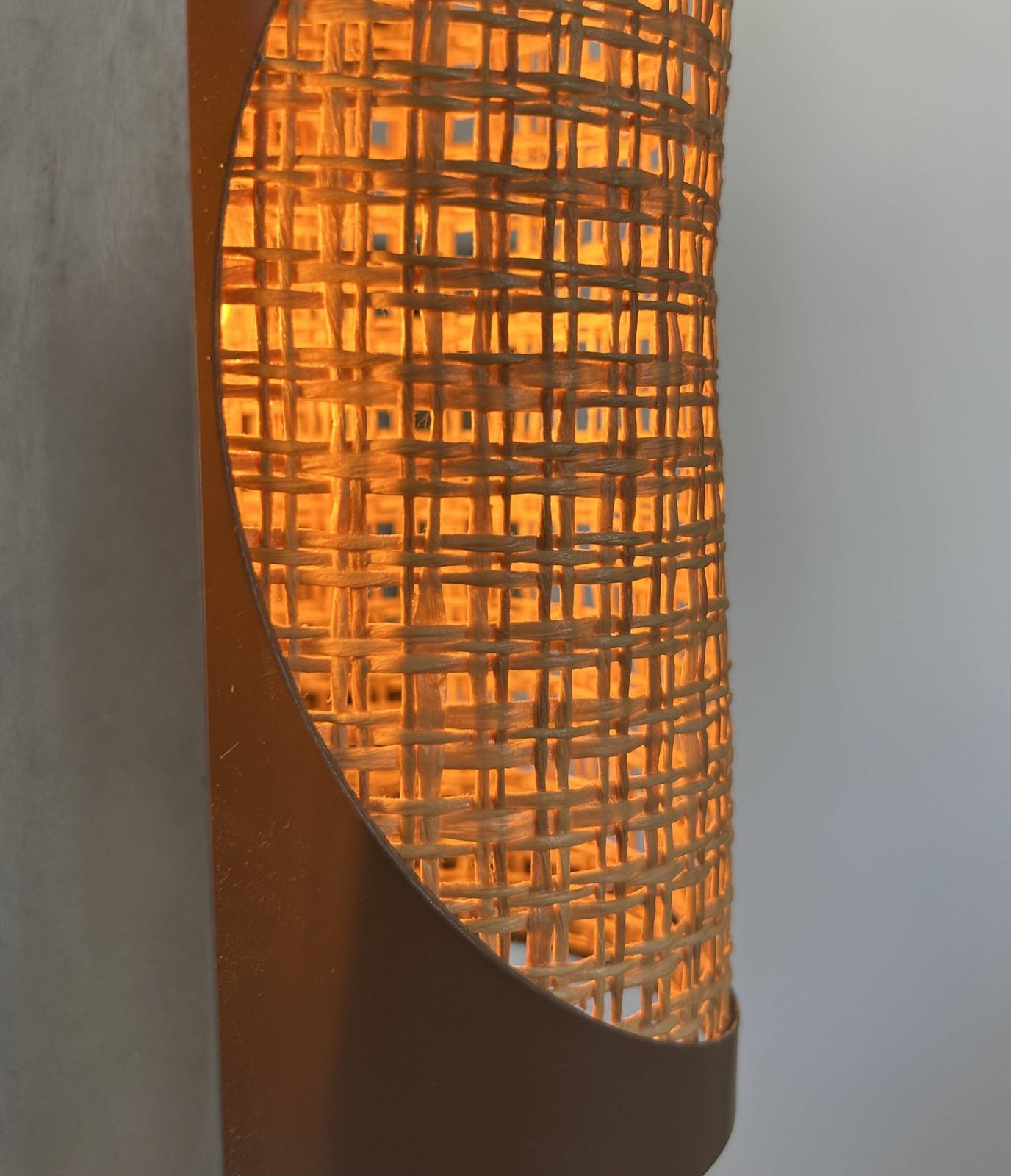 Pair Of Vintage Sconces, Cane And Chrome, France 1970 photo 562.0