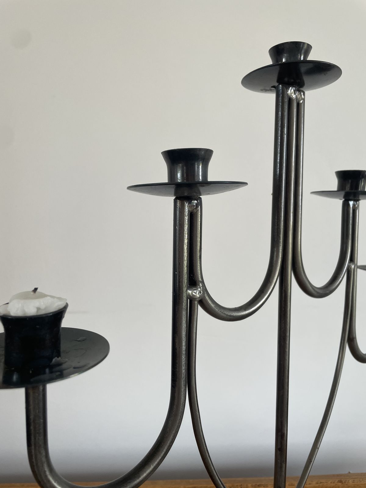 A Vintage Continental Metal Five Arm Candelabra photo furniture