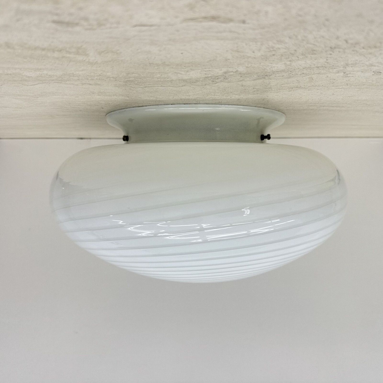 Swirl Opbouw Plafondlamp, Jaren 1970, Italië