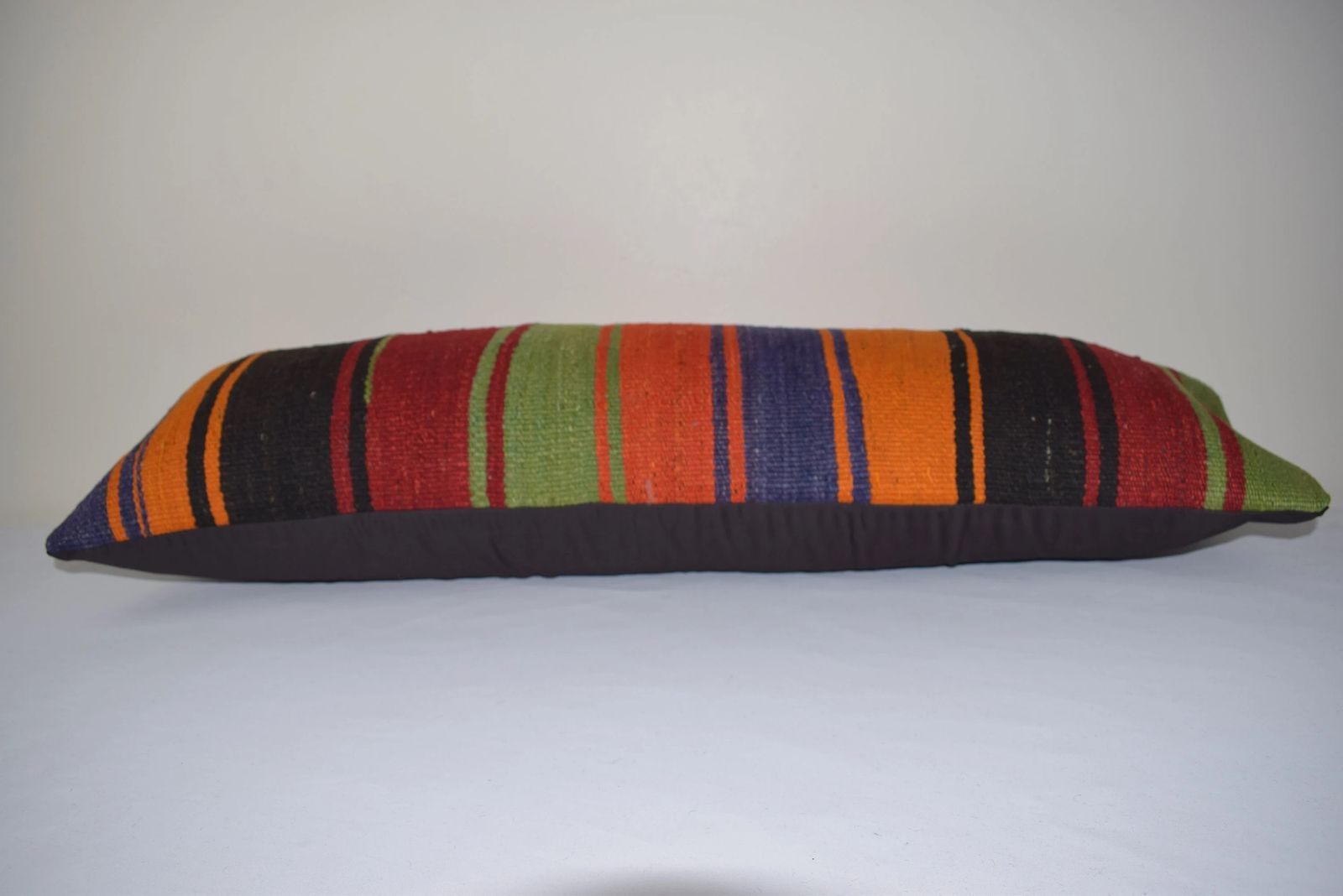 Bohemian Bedding Wool Kilim Pillow Cover Handmade Hippie Bed Pillow, Anatolian King Pillow, Turkish Kilim Pillow Cover photo for sale