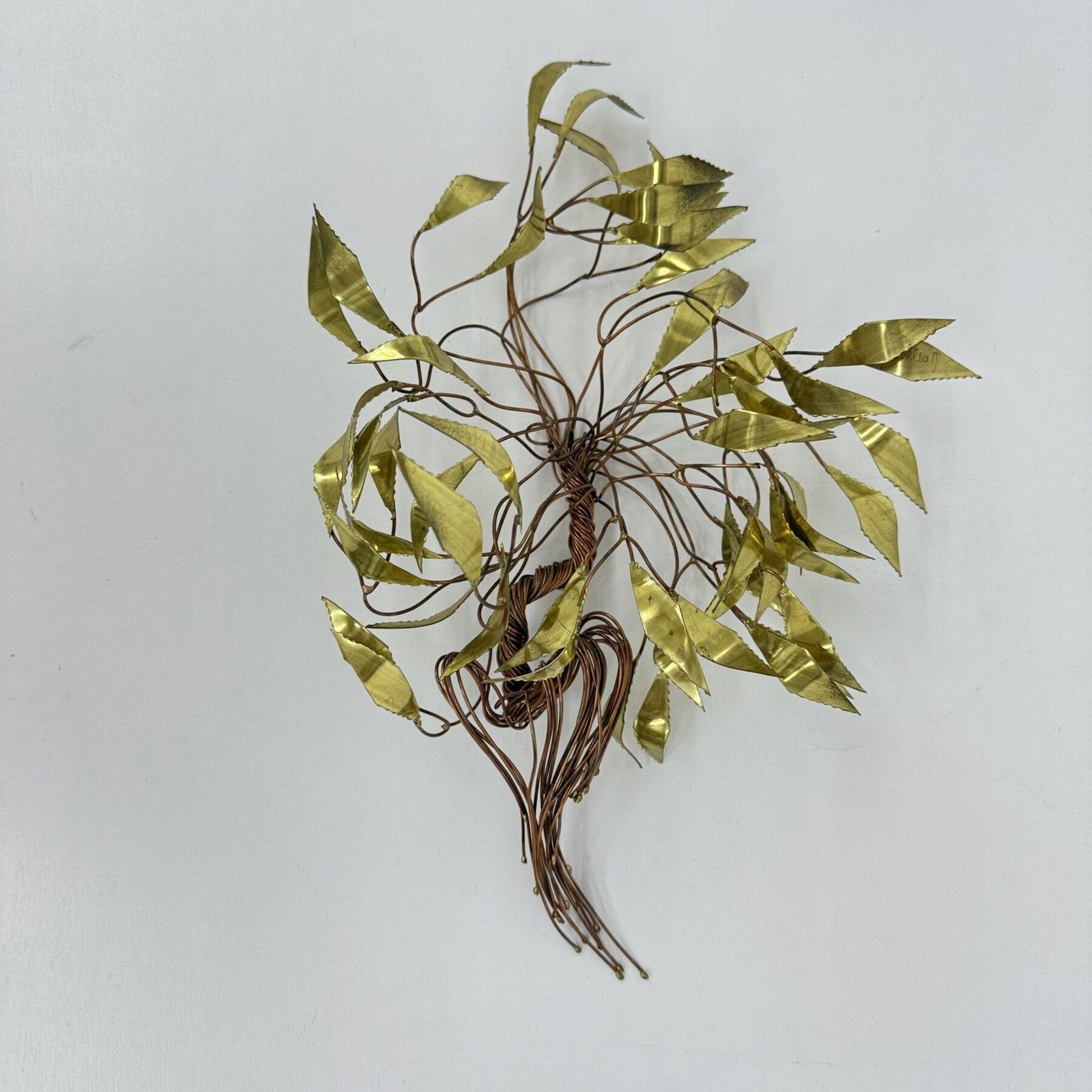 Daniel D'haeseleer Tree Brass Wandsculptuur, Jaren 1970 photo furniture