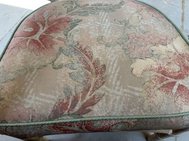 6 Upholstered Dining Chairs (Incl. 2 Carvers) Faux Bamboo / Cane / Rattan (See Also Dining Table) photo Furniture