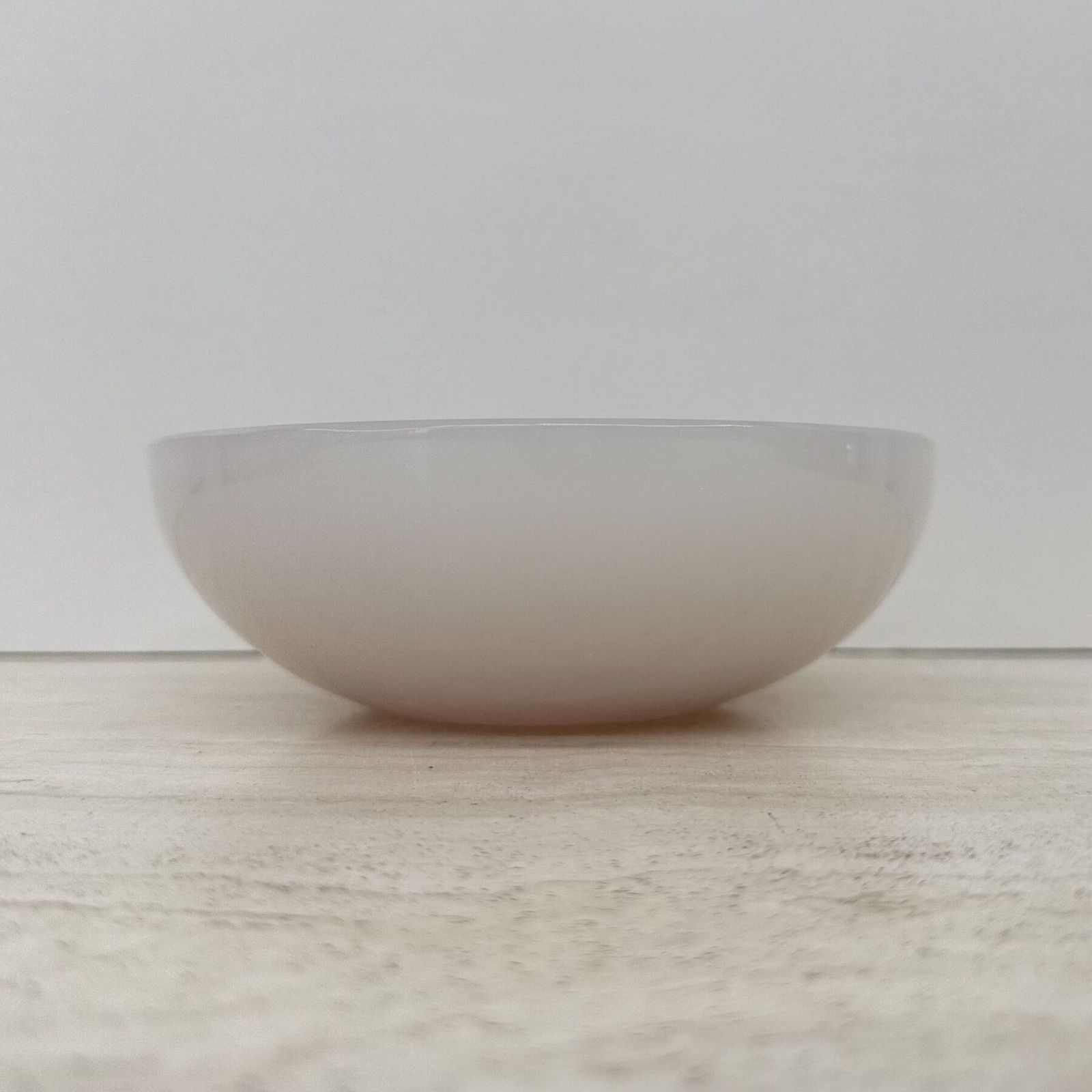 Seguso Sommerso Murano Roze & Wit Alabastro Kunstglas Geode Schaal, 1950 photo 484.0
