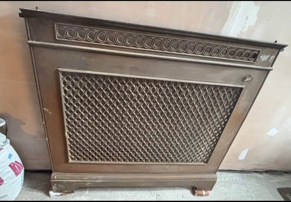Victorian Cast Iron Radiator Cover Panel photo for sale