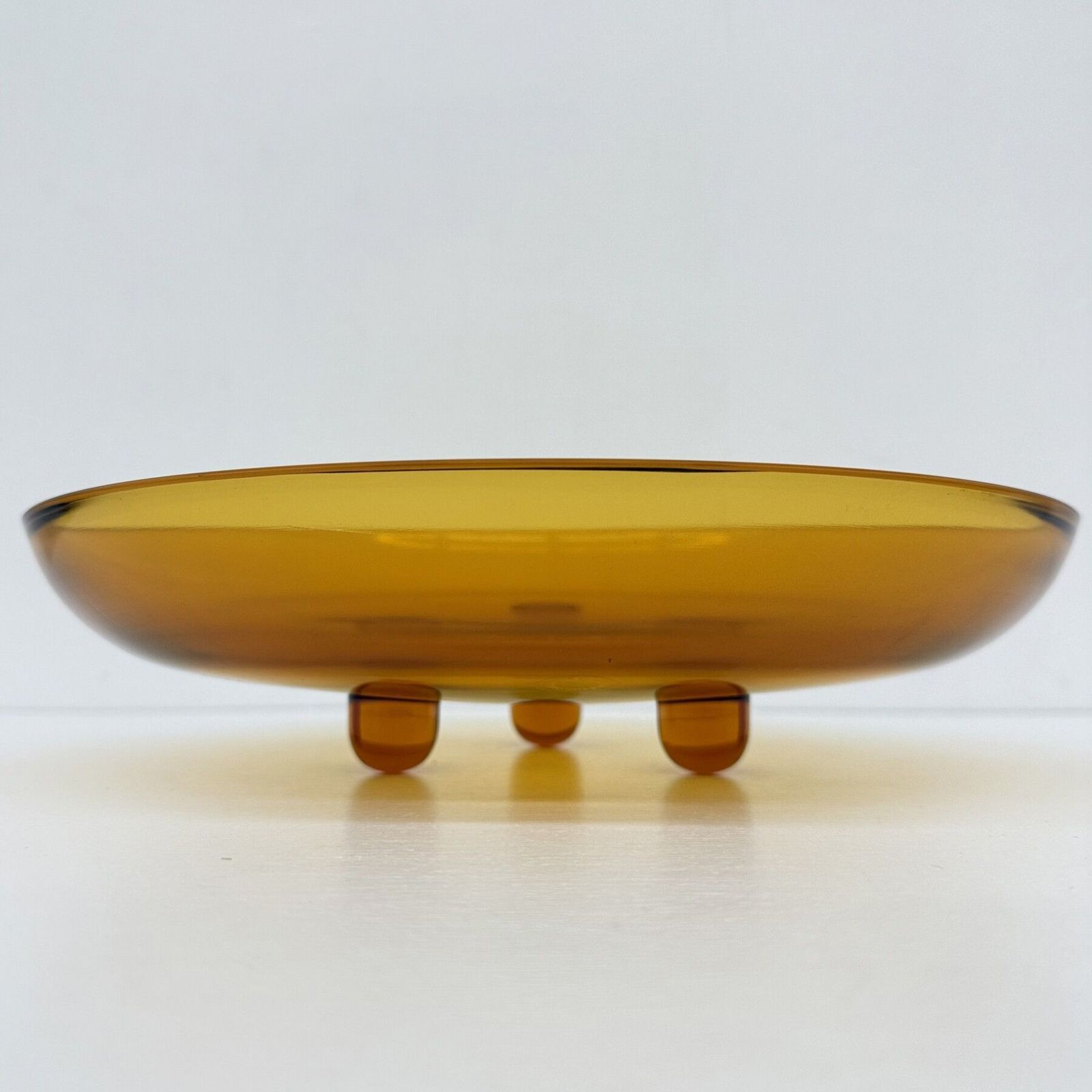 V. Nason & C. Italy Murano Centerpiece Glass Bowl In Amber , 1970s photo furniture