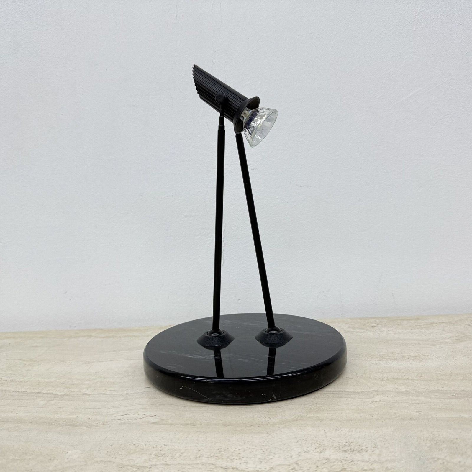 Postmoderne Uitschuifbare Tafellamp Met Marmeren Voet, Minimalistisch, Ca. Jaren 1980 photo furniture
