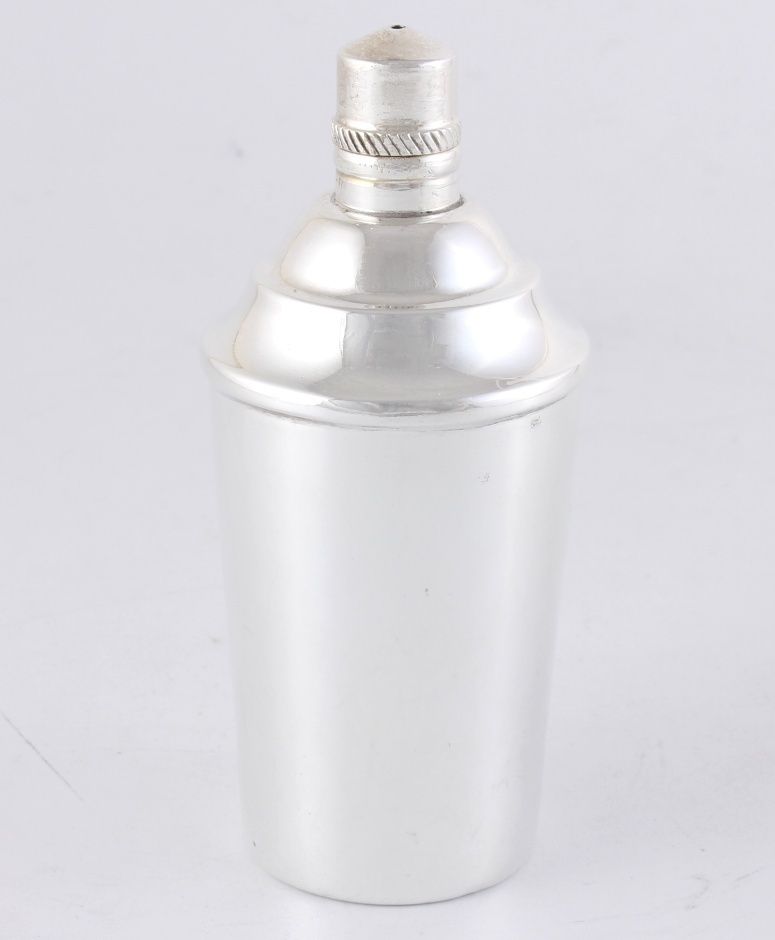 Mini Cocktail Shaker Tabasco, Worcester Sauce, Bitters Bottle. C1930.